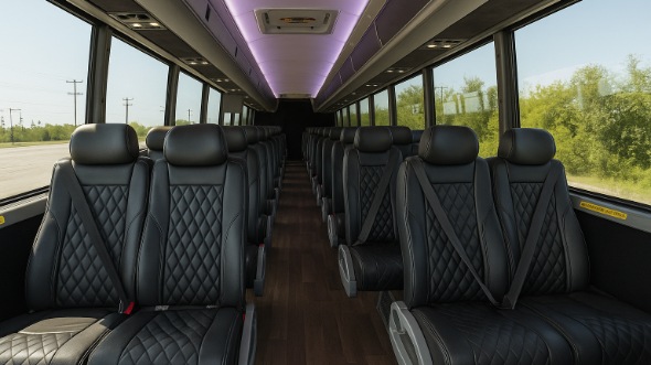 Interior of Charter Bus Company Kokomo's 18 Passenger Minibus in Kokomo