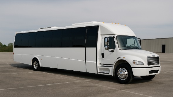 Exterior of Charter Bus Company Kokomo's 18 Passenger Minibus in Kokomo
