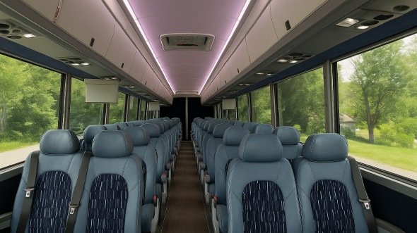 Interior of Charter Bus Company Kokomo's 20 Passenger Mini bus in Kokomo