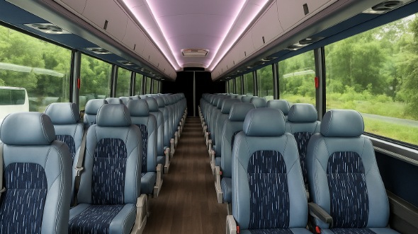 Interior of Charter Bus Company Kokomo's 35 Passenger Minibus in Kokomo