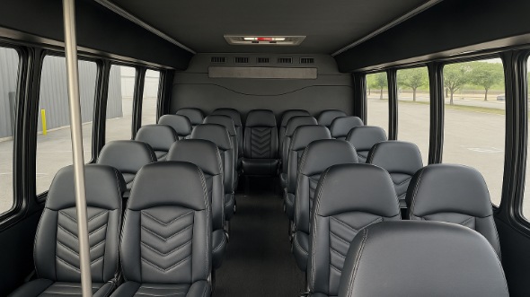 kokomo 15 passenger minibus inside