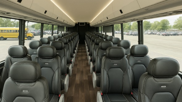 kokomo 28 passenger minibus inside