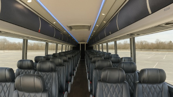 kokomo 55 passenger charter bus rental