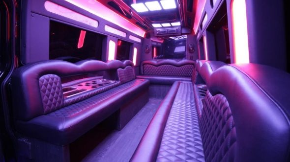 kokomo sprinter limo rental interior